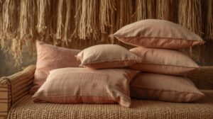 Almofadas baianas linho cru algodão Cachoeira respirável umidade Salvador BA