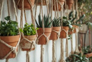 Jardim vertical na varanda pequena