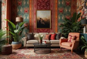 sala complantas Maximalismo Ecletico