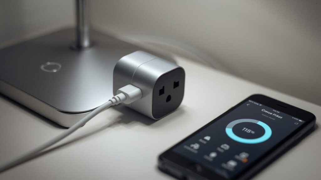 Casa Inteligente no Brasil: Automação Doméstica para Conforto, Economia e Bem-Estar 3 Tomada inteligente para controle de consumo de energia em casa.