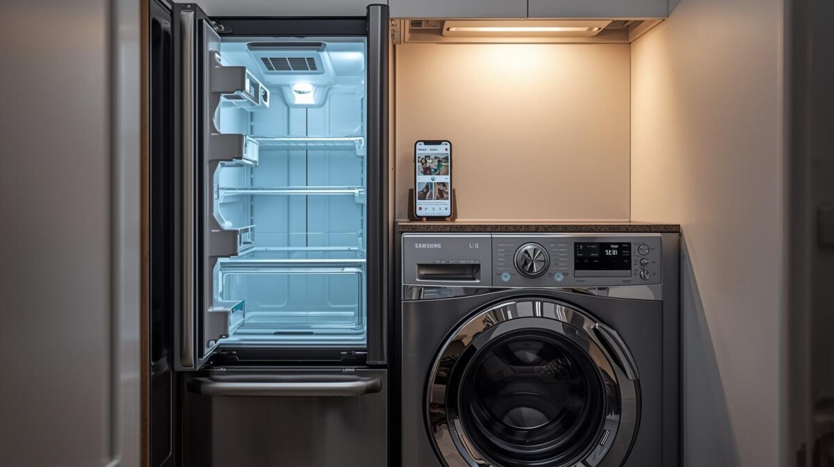 guia eletrodomésticos inteligentes casa pequena 2026 geladeira smart lavadora IA