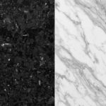 comparação de textura granito ou mármore