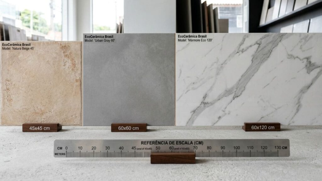 formatos de revestimento ceramico porcelanato comparativo tamanhos