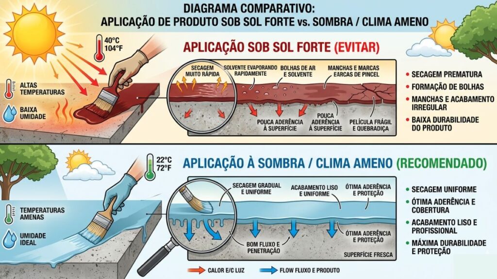 Impermeabilizantes para Pedras Naturais: Guia Técnico de Manutenção 2026 4 ondições ideais de temperatura para aplicação de impermeabilizante em pedras