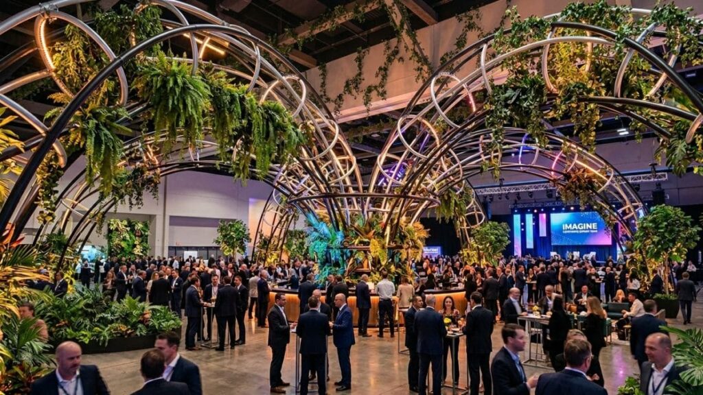 Design Efêmero para Eventos: Guia Completo 2026 2 design efêmero para eventos corporativos instalação temporária cenografia