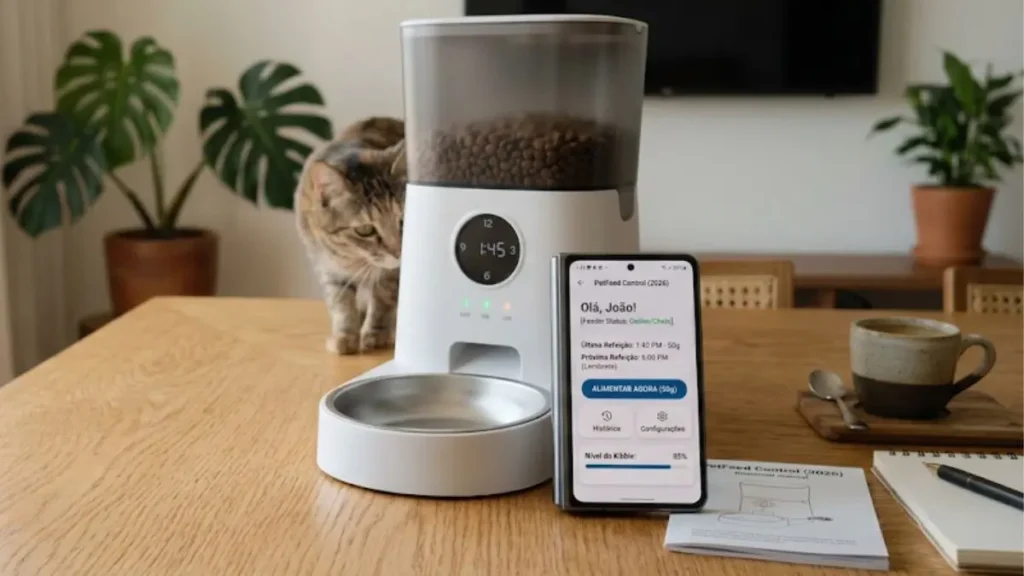 alimentador automático inteligente para pets aplicativo