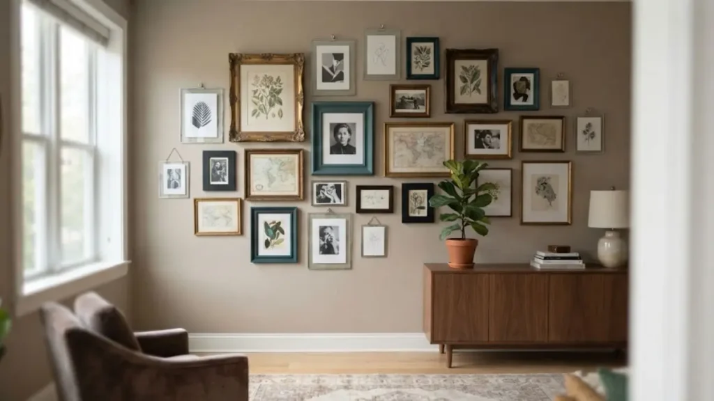 decoração econômica quadros molduras reformadas clip frames galeria