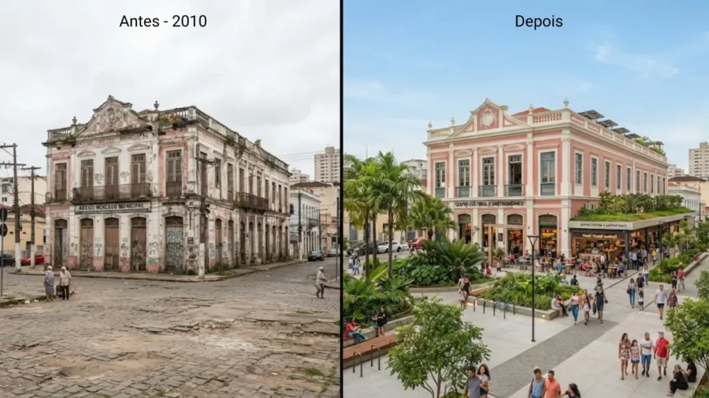 Regeneração urbana: como cidades se transformam 2 Regeneração urbana edifício histórico e transformação